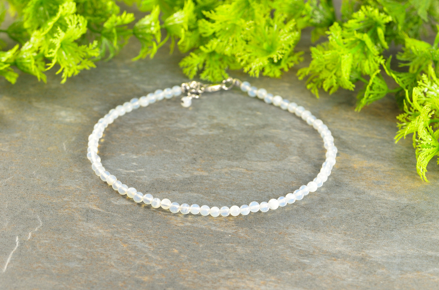 4mm Opal Crystal Choker Necklace for women.