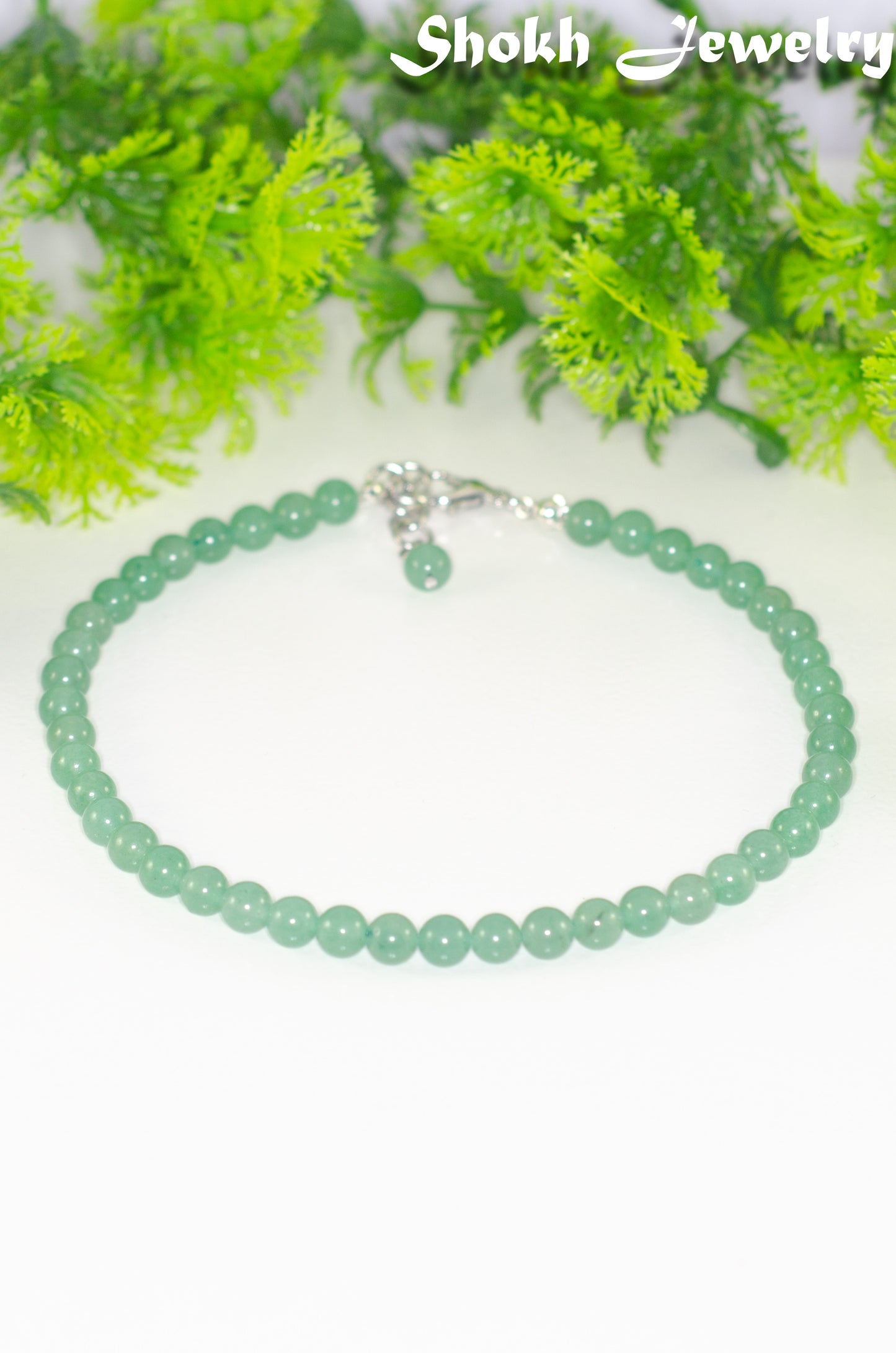 6mm Green Aventurine Crystal Choker Necklace