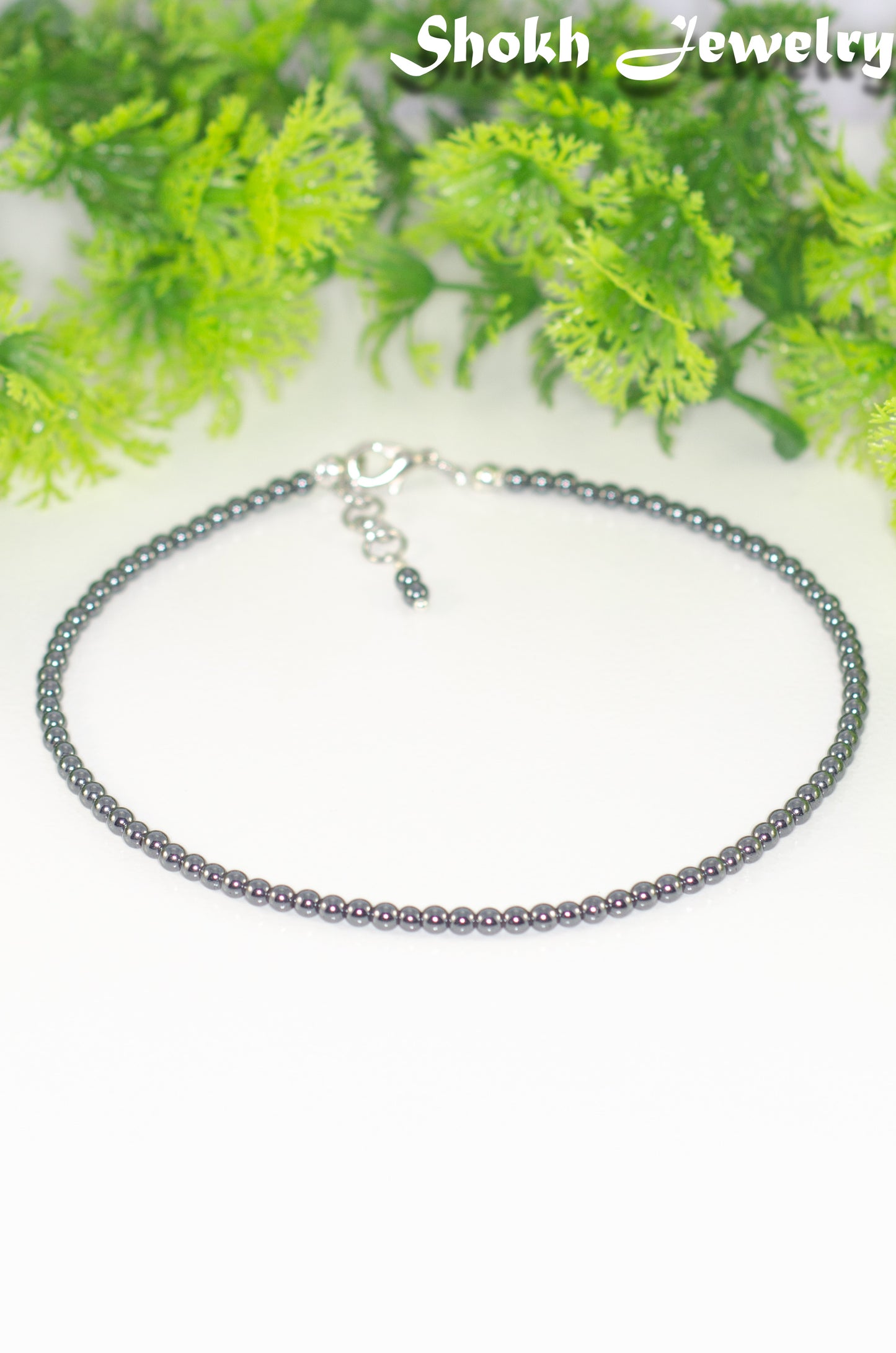 3mm Natural Hematite Choker Necklace