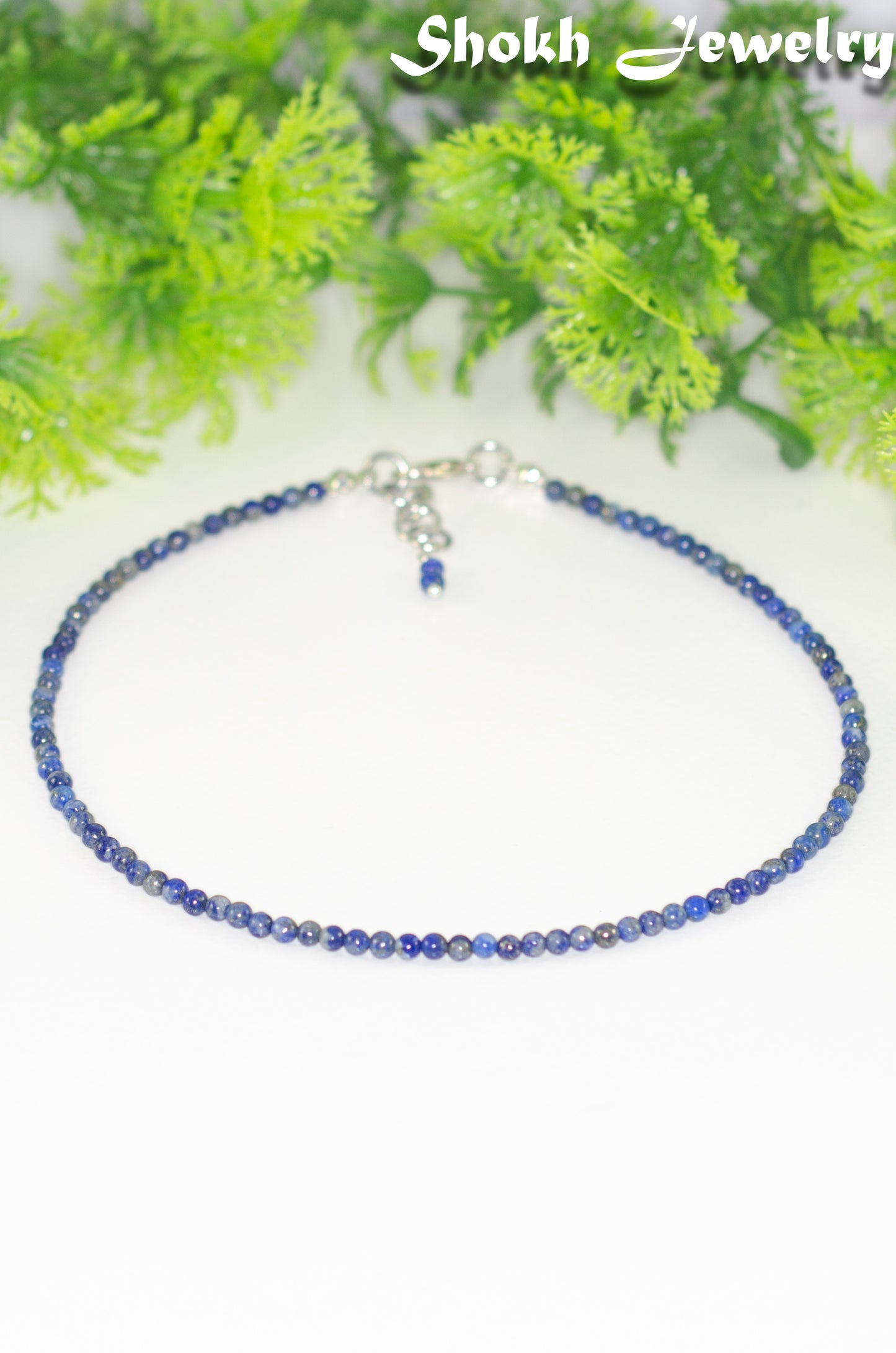 3mm Natural Lapis Lazuli Choker Necklace