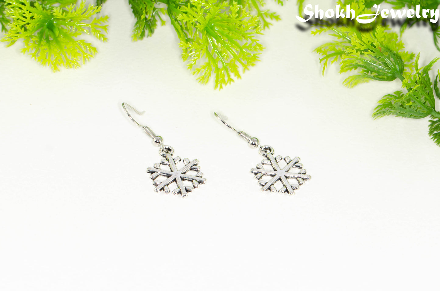 Christmas Snowflakes Charm Earrings.