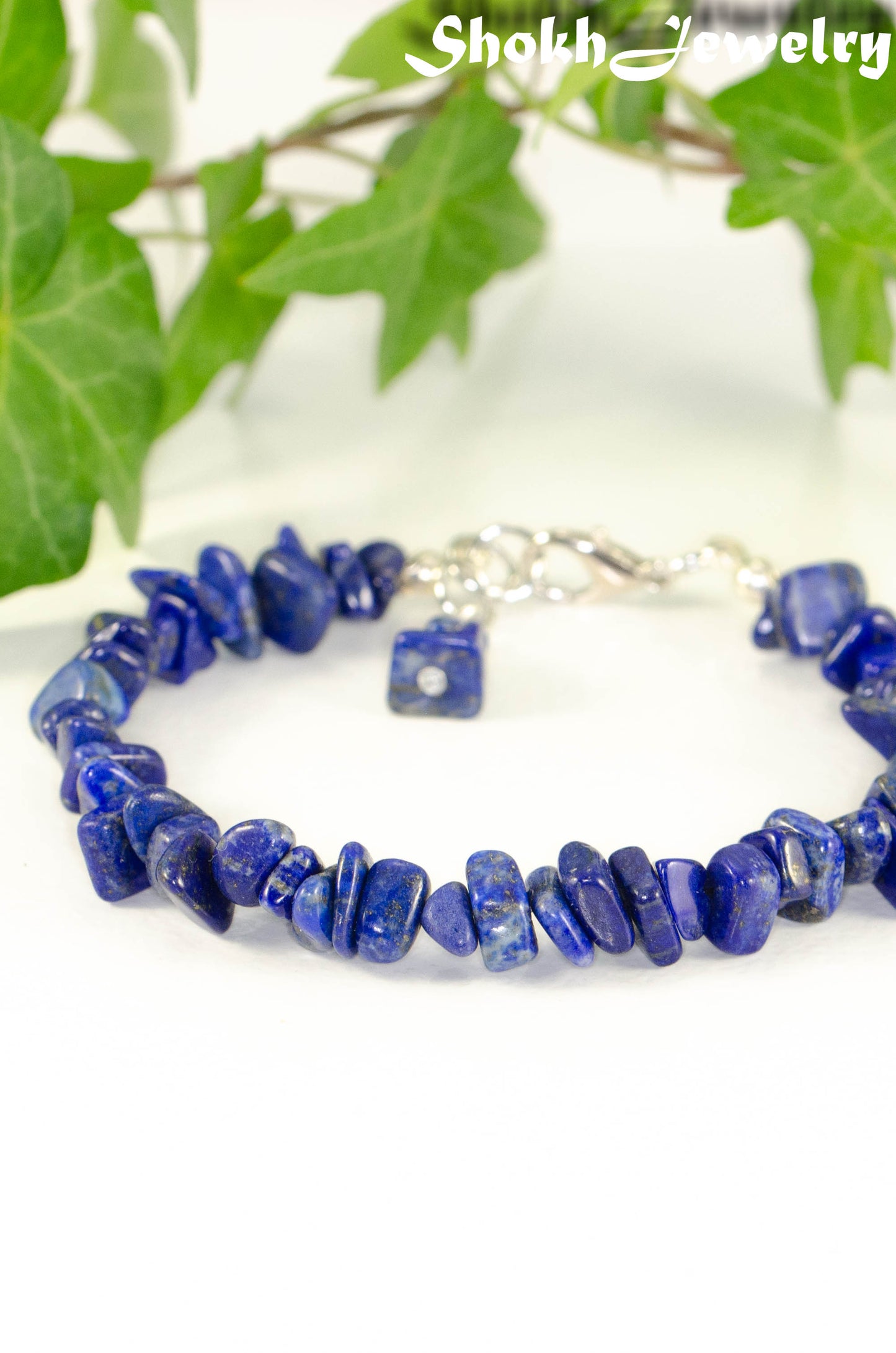 Natural Lapis Lazuli Chip Bracelet