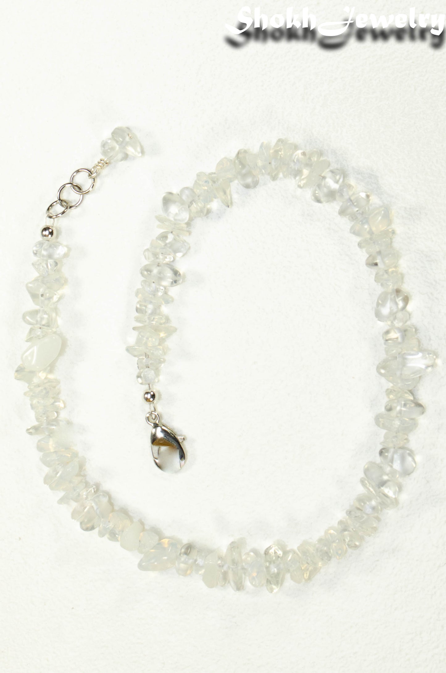 Natural Opal Crystal Chip Choker Necklace