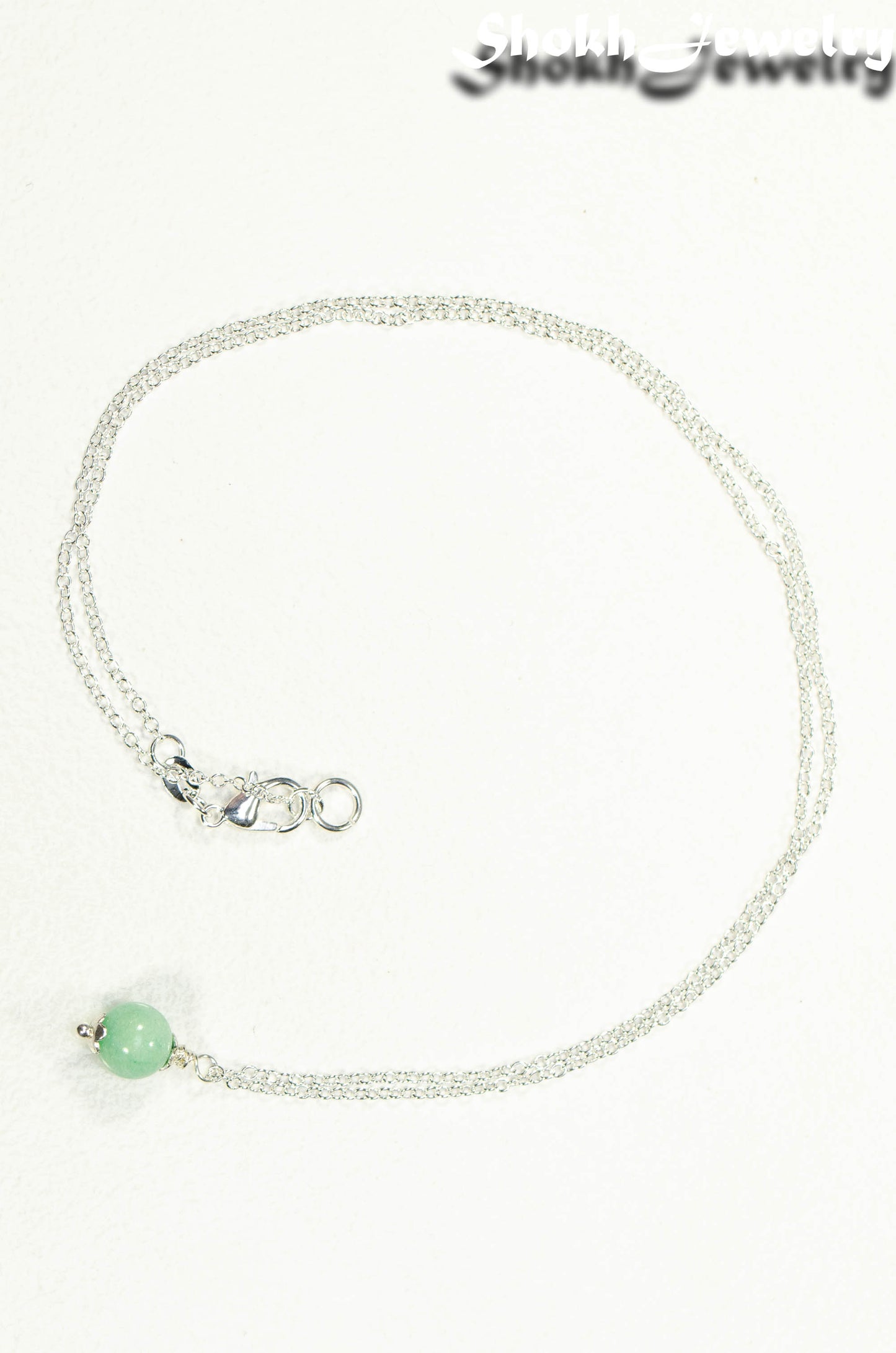 Dainty Mint Green Quartz Choker Necklace