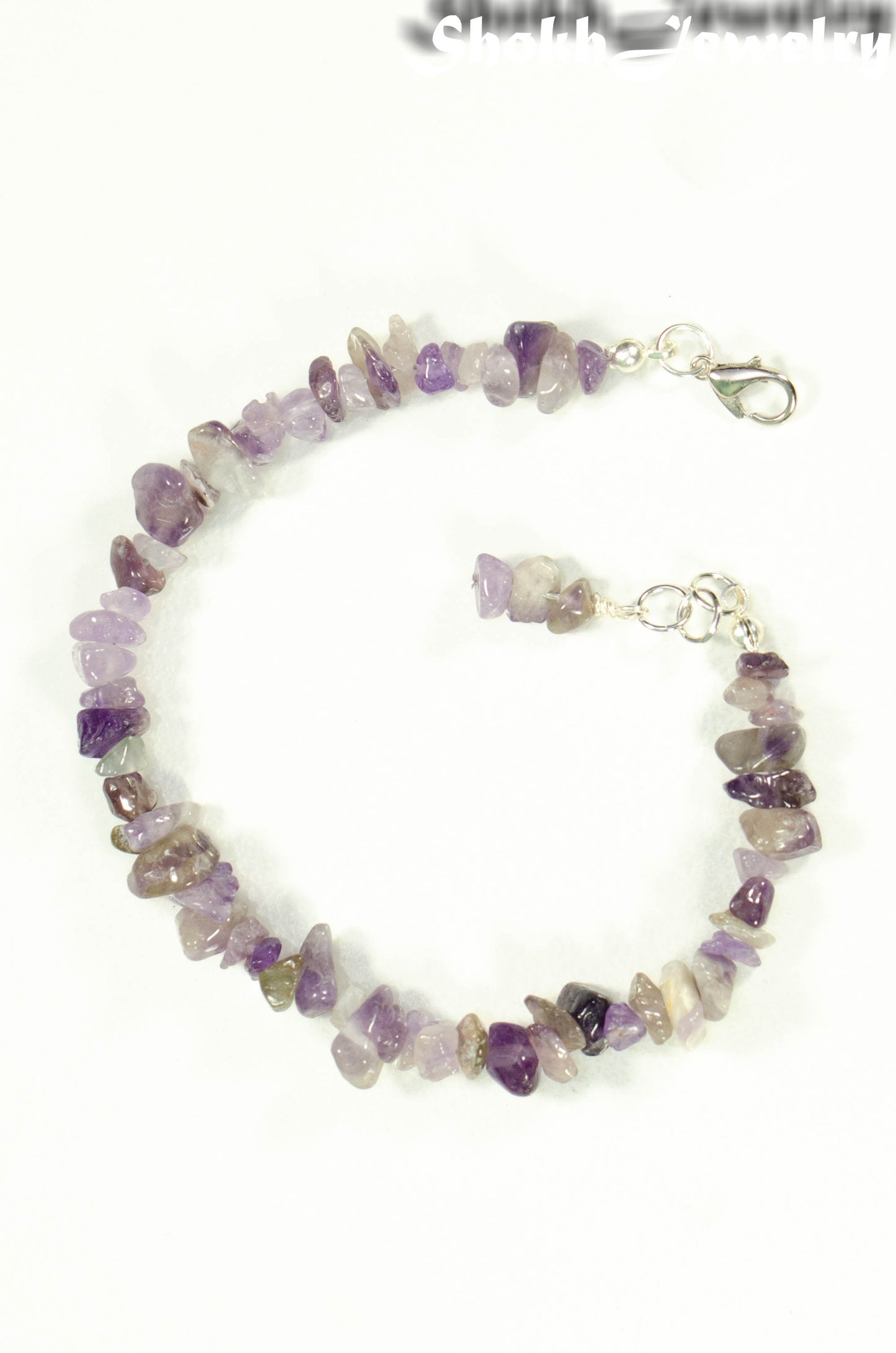 Natural Amethyst Crystal Chip Bracelet