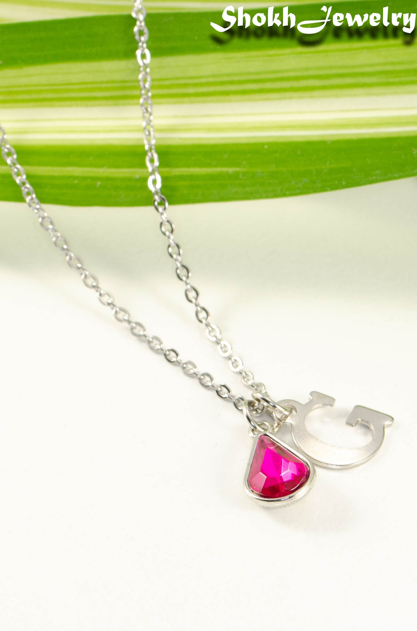 Personalized October Birthstone Choker Necklace