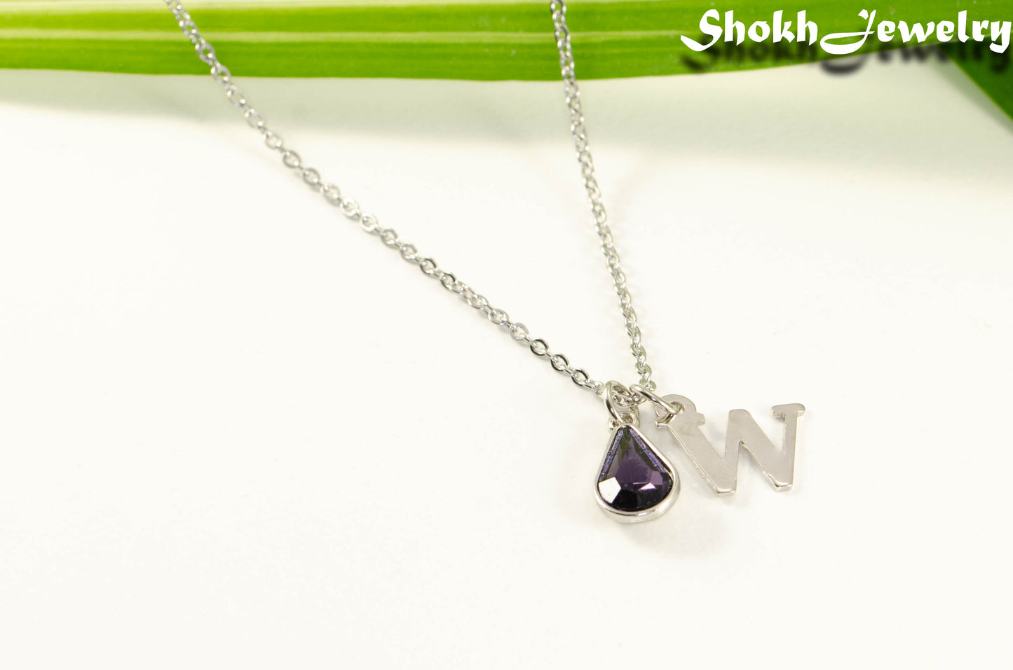 Personalized February Birthstone Choker Necklace