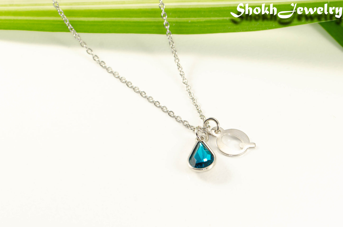 Personalized December Birthstone Choker Necklace