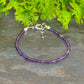 3mm Amethyst Bracelet with Clasp and a cute little dangle.