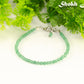 3mm Green Aventurine Anklet for women.