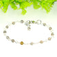Close up of 4mm Labradorite Link Chain Bracelet.
