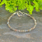 Close up of 4mm Natural Labradorite Bracelet with Clasp.