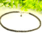 4mm Natural Pyrite Crystal Choker Necklace for women/men