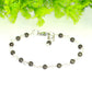 4mm Natural Pyrite Link Bracelet with Clasp.