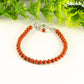 4mm Natural Red Jasper anklet with Clasp.