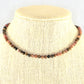 Close up of 4mm Natural Rhodonite Choker Necklace.