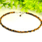 4mm Natural Tiger's Eye Choker Necklace for men/women.