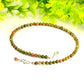 4mm Natural Unakite Choker Necklace with clasp and a cute little dangle.