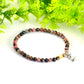 4mm Rhodonite Bracelet with Initial for women