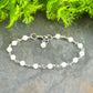 4mm Rose Quartz Link Bracelet with lobster claw clasp.