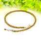 4mm Smokey Quartz Crystal Choker Necklace with clasp and a cute little dangle.