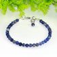 Close up of 4mm Sodalite Bracelet with Clasp.