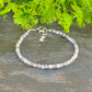 4mm Sparkly Selenite Bracelet for women.
