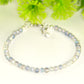 Close up of 4mm Sparkly Selenite Bracelet with Clasp.