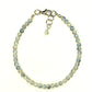 Top view of 4mm Sparkly Selenite Bracelet with Clasp.