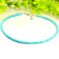 4mm Turquoise Howlite Choker Necklace for women.