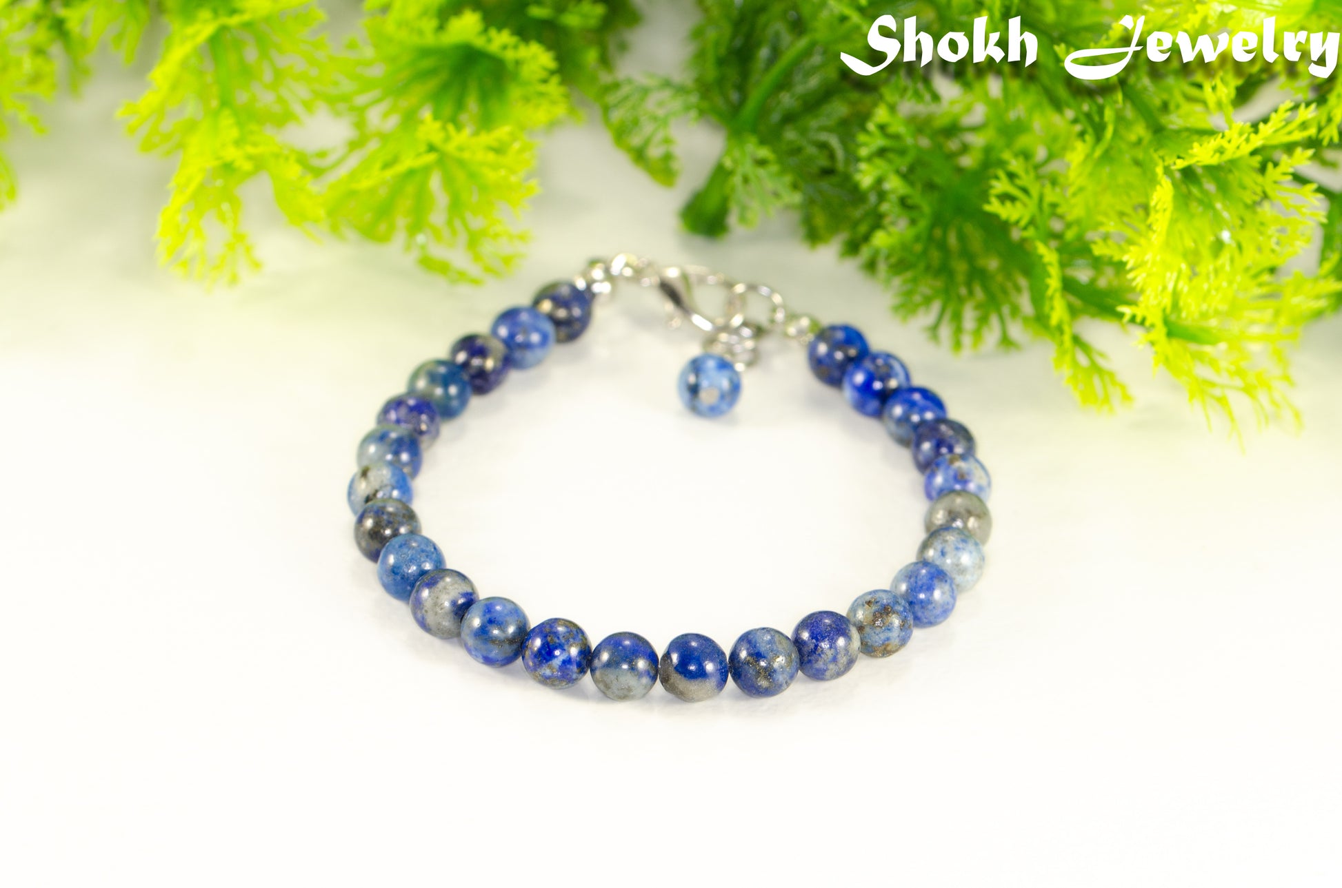 6mm Lapis Lazuli Beaded Bracelet for women/men.