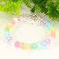 6mm Rainbow Selenite Anklet for women.