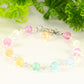 6mm Rainbow Selenite Link Anklet for women.