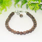 6mm Smoky Quartz Bracelet with Clasp and a dangle.