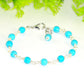Close up of 6mm Turquoise Howlite Bracelet.