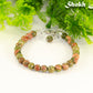 6mm Unakite Jasper Beaded Anklet for women.
