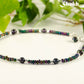 Black Freshwater Pearl and Seed Bead Choker Necklace for women.