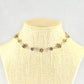 Chunky Tibetan Silver Flower Choker Necklace displayed on a bust.