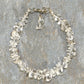 Top view of Clear Quartz Crystal Chip Bracelet.