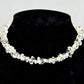 Close up of Clear Quartz Crystal Chip Choker Necklace.