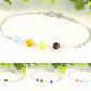 Different options of Custom Family Birthstone Anklet