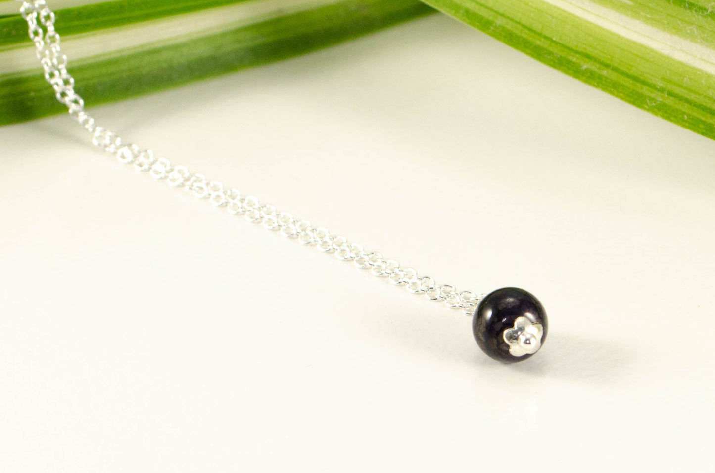 Dainty Black Onyx Choker Necklace