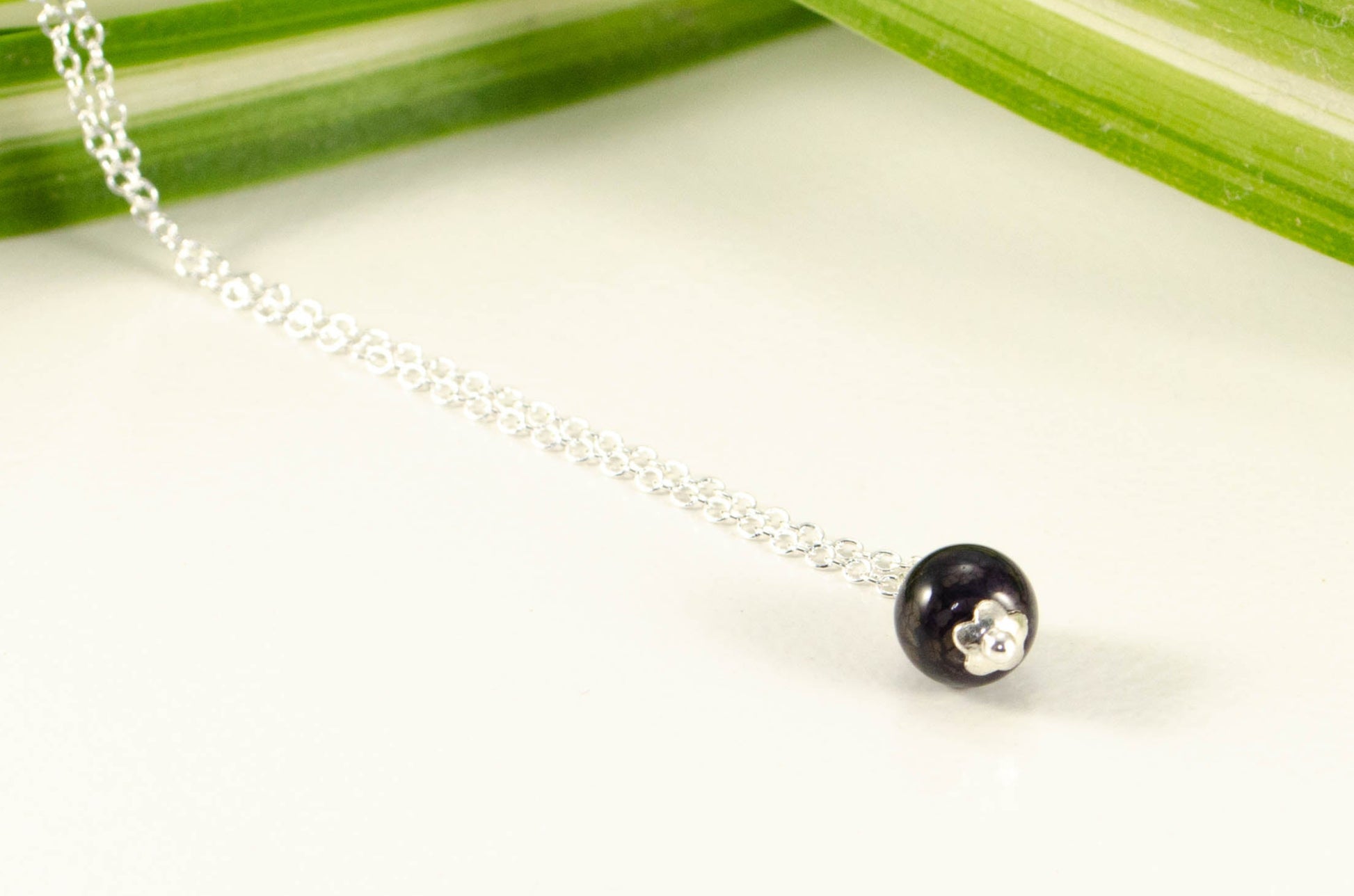 Dainty Black Onyx Choker Necklace