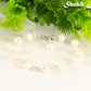 Handmade Freshwater Pearls Link Chain Bracelet for women.