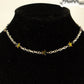 Rainbow Hematite Star and Chain Choker Necklace for women.