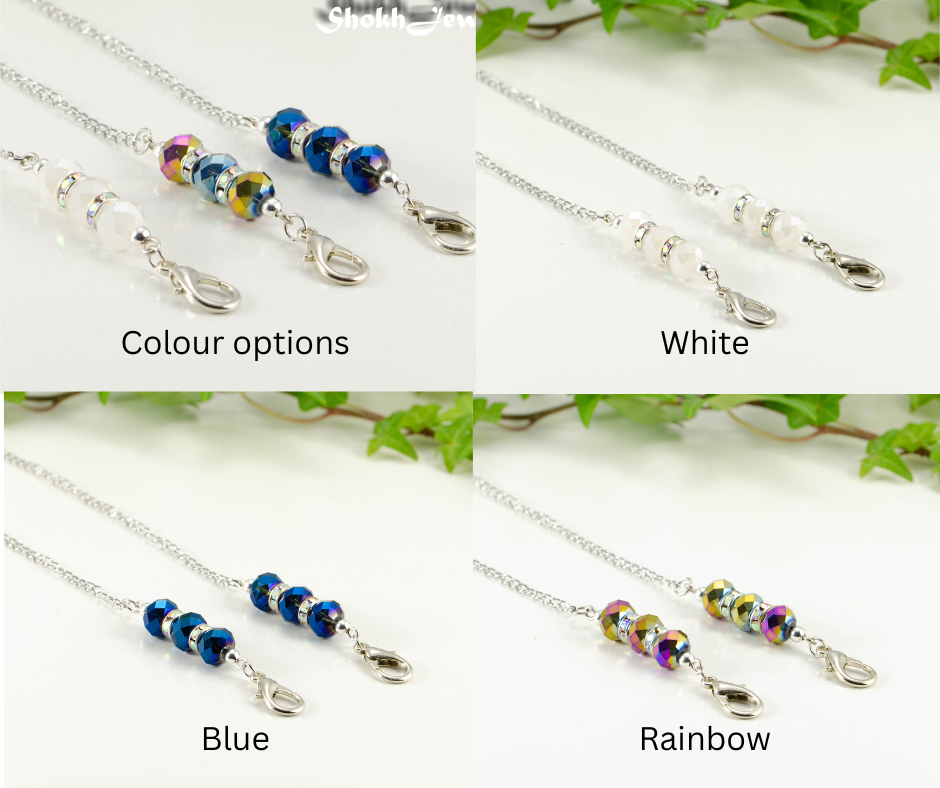 Colour options: Glass Crystal and Sparkly Rhinestone Eyeglass Chains