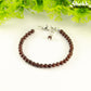 Dainty Garnet Bracelet with Clasp.