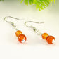 Small Natural Carnelian Earrings.