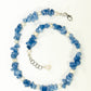 Freshwater Pearl and Natural Blue Quartzite Chip Choker Necklace