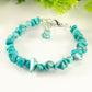 Natural Turquoise Crystal Chip Bracelet.